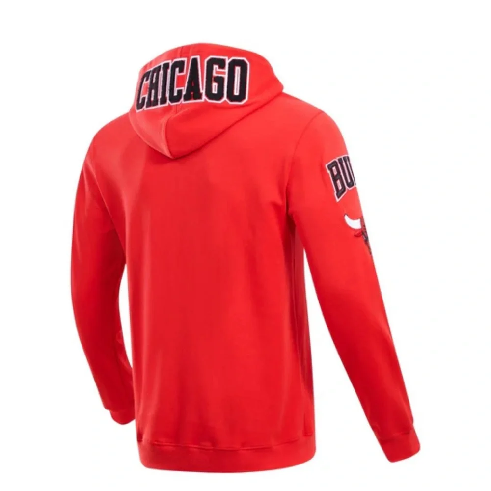 NBA Chicago Bulls classic chenille mens PO hoodie - Picture 6 of 9